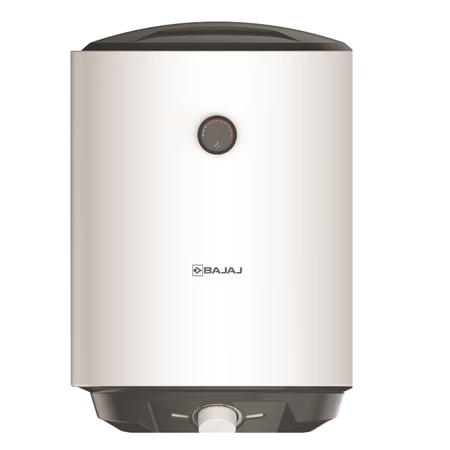 Bajaj Shakti Pro Storage Geyser 10 L, 5-Star Rated, Wall Mount, DuraAce Tank, DuraCoat Heating Element, Multiple Safety Systems, Child Safety Mode, High-Rise Suitable, 4 Years Warranty, White