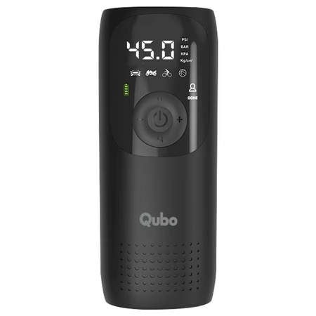 Qubo H1A01 Smart Tyre Inflator Supports Pressure Up to 150 psi (Black)