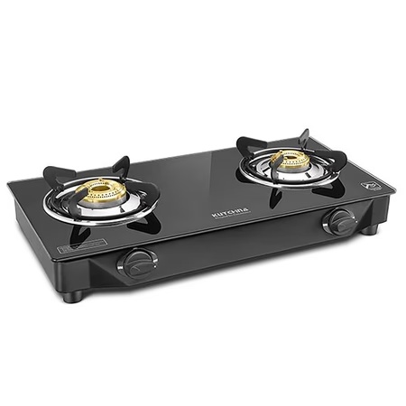 Kutchina Fabio Eco 2 Burner Cooktop, Black