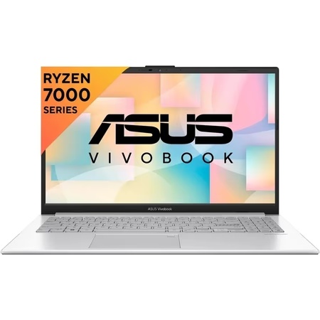 Asus Vivobook Go 15 E1504FA-NJ1925WS Standard Laptop (AMD Ryzen 3 7320U/16 GB/512 GB SSD/AMD Radeon Graphics/Windows 11 Home/Microsoft Office Home 2024 + Microsoft 365 Basic/Full HD), 39.62 cm - 15.6 inch, Cool Silver