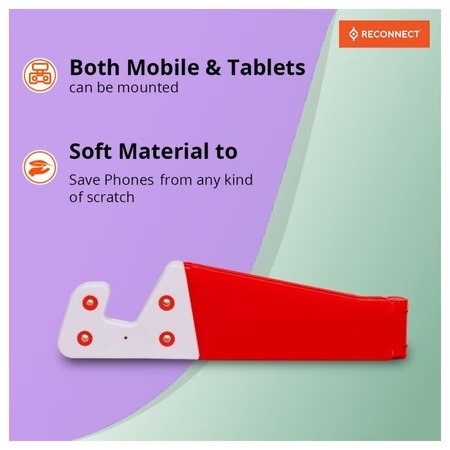 Reconnect RAVSG1001 V-Shaped Mobile Stand (Red)