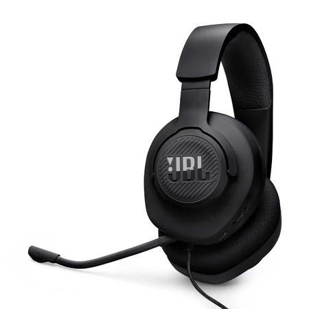 JBL Quantum 100M2 Wired Over-Ear Gaming Headset with JBL QuantumSOUND Signature, 3.5 mm Jack, Multi-Platform Compatibility and Removable Microphone with Mute Option, Black