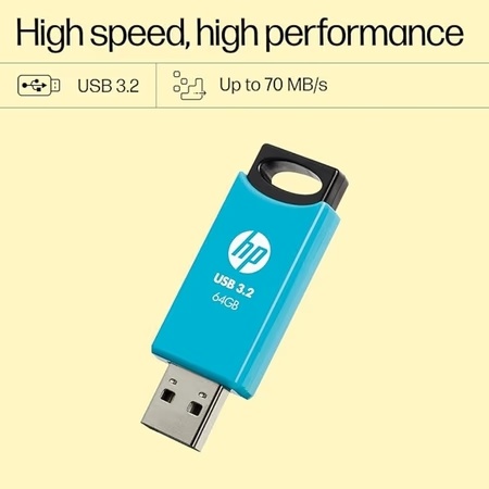 HP 64 GB 712w USB 3.2 Flash Drive Blue