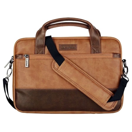 Stuffcool Lush Laptop Bag for 35.56 cm (14 inch) MacBook Pro, Brown and Dark Brown, VGSLBG14