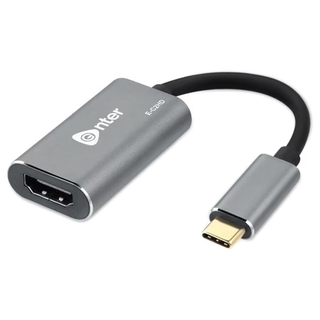 Enter E-C2HD Type C to HDMI Adapter with Output Upto 4K Resolution