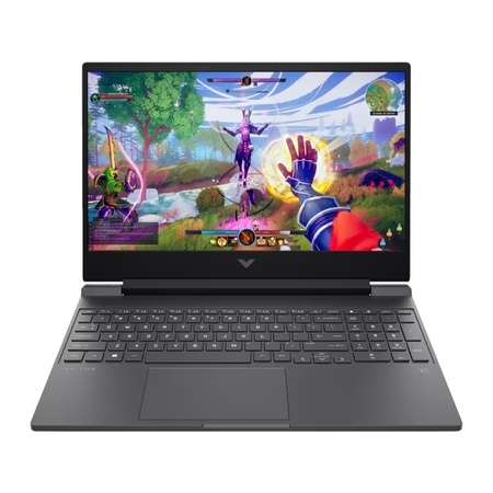HP Victus 15 15-Fb3123AX Gaming Laptop (AMD Ryzen 7 7445H/16 GB /512 GB SSD/4 GB-Nvidia GeForce RTX 2050/Windows 11 Home/MS Office Home 2024/Full HD), 39.62 cm - 15.6 inch, Mica Silver, Black Chrome Logo