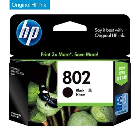 HP 802 Ink Cartridge, Black