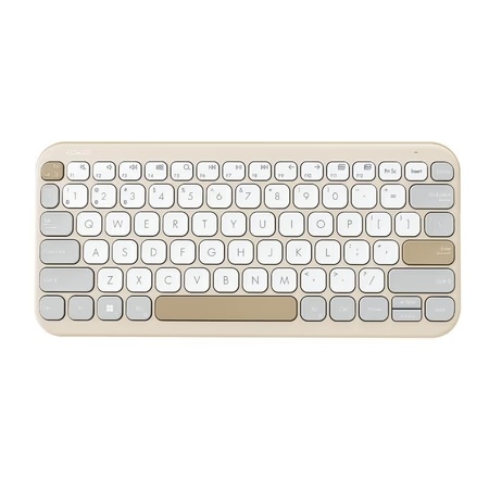 Asus Marshmallow Wireless Keyboard, KW100, Oat Milk