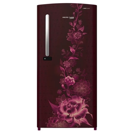 Voltas Beko 195 Litre 4 Star Direct Cool Single Door Refrigerator, Vivi Wine, RDC215BVWEX