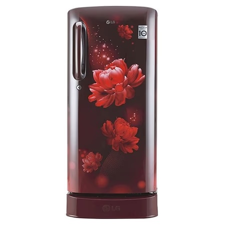 LG 185 litres 5 Star Direct Cool Single Door Refrigerator, Scarlet Charm GL-D201ASCU