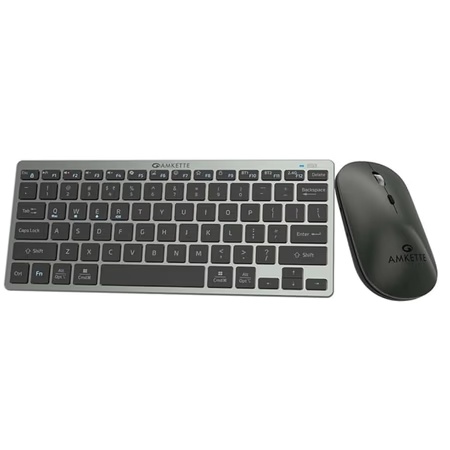 Amkette Wi-Key Mini 2 Multi Device Wireless Keyboard and Mouse Combo