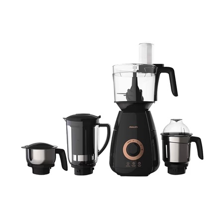 Philips Avance Collection 750 Watts 4 Jars Mixer Grinder, PowerChop technology, HL7707/00, Black