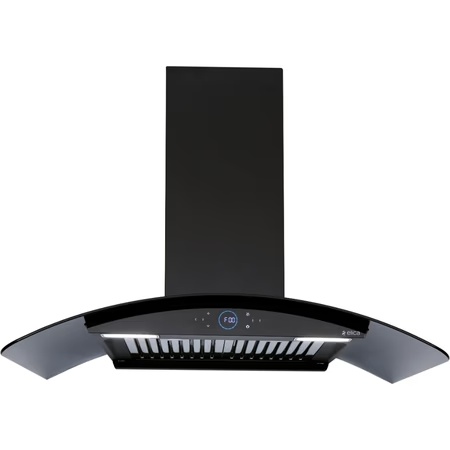 Elica Ismart Glace 90 Nero Kitchen Hood, Black
