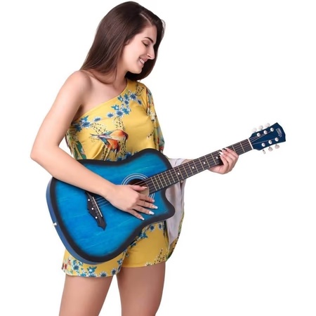 Intern INT-38C-LGP-3TS Acoustic Guitar for Right Hand Orientation, Blue 4 Intern INT-38C-LGP-3TS Acoustic Guitar for Right Hand Orientation, Blue