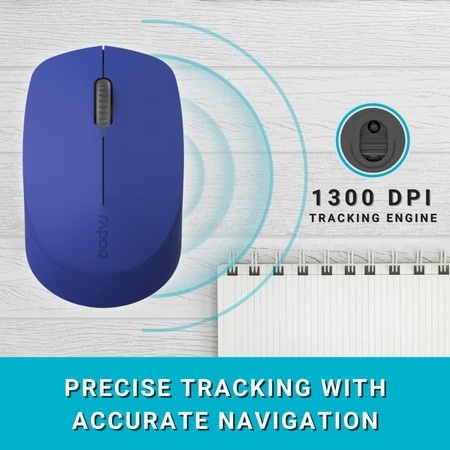 Rapoo M100 Multi-mode Wireless Mouse, Blue 4 Rapoo M100 Multi-mode Wireless Mouse, Blue