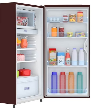Candy 175 litres 2 Star Single Door Direct Cool Refrigerator, Red Mono CSD1852RM