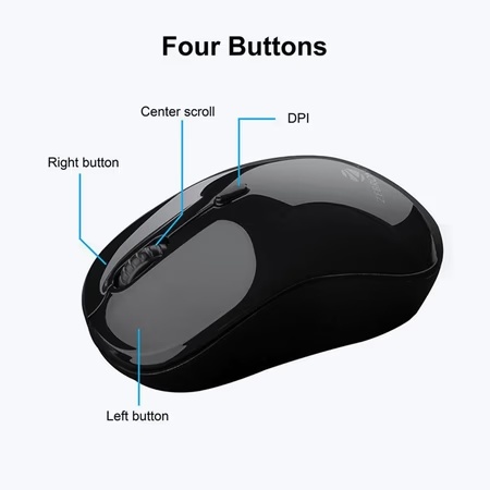 Zebronics ZEB-Shine Wireless Mouse with 2.4 GHz stable wireless connection 4 Zebronics ZEB-Shine Wireless Mouse with 2.4 GHz stable wireless connection