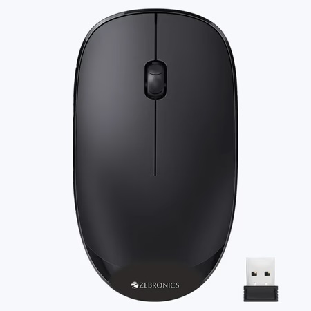 Zebronics Zeb-Amaze 2.4Ghz Wireless Optical Mouse (Black)