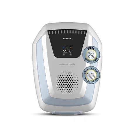Havells Magnatron Prime 25 L Storage Water Heater with Induction Technology, No Heating Element, 25% Faster Heating, Scaling Resistance, Energy Saving, Eco Mode & Remote Control (Hard Water Suitable)