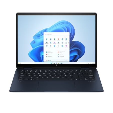 HP Envy X360 14-fc0123TU Convertible Laptop (Intel Core Ultra 5 125U/16 GB LPDDR5 2DM 6400/512 GB PCIe value SSD/Intel Graphics/ Windows 11/MSOffice/14 inch (35.56 cm) WUXGA ISP Anti Glare 300 nits), Atmospheric Blue