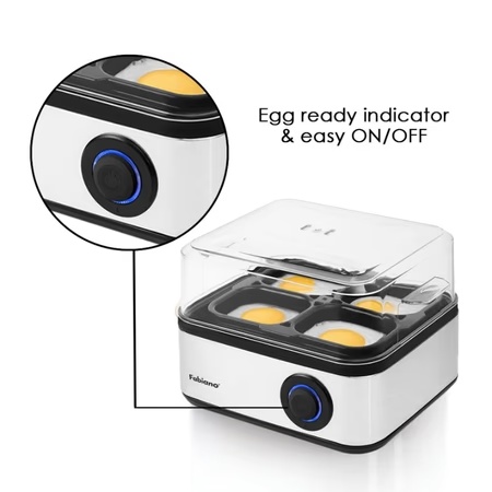 Fabiano Stainless Steel Egg Boiler, 3 Boiling Modes, Upto 8 Egg Capacity 5 Fabiano Stainless Steel Egg Boiler, 3 Boiling Modes, Upto 8 Egg Capacity