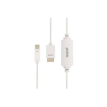 UltraProlink MP340 1.8 m MINI Display Port to HDMI Cable Adapter, White