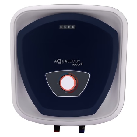 Usha AquaBuddy Neo Plus, Storage Water Geyser 10 L, Copper Heating Element, Anti-Rust Protection, White