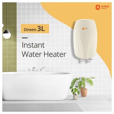 Orient IWON03VPSM3-WH, 3 Litre, Instant Water Heater, LED Indicator, Beige 3 Orient IWON03VPSM3-WH, 3 Litre, Instant Water Heater, LED Indicator, Beige