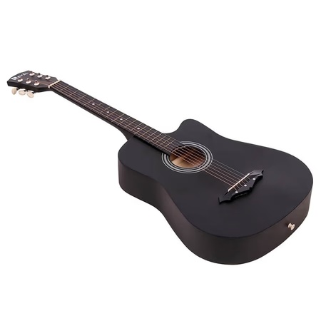 Revel RVL-38C-LGP-BK Acoustic Guitar for Right Hand Orientation, Black