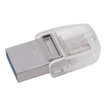 Kingston 64 GB DataTraveler MicroDuo 3C USB & Type-C OTG Flash Drive, DTDUO3C