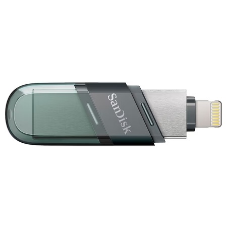 SanDisk 64 GB iXpand Flash Drive Flip Pen Drive, Sea Green