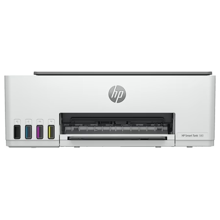 HP Smart Tank 580 AIO Wi-Fi Colour Wireless Solid Ink Printers with 1 Extra Black Ink Bottle (Upto 8000 Black & 6000 Colour Prints) + 1 Year Extended Warranty with PHA Coverage, Print, Scan & Copy
