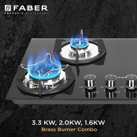 Faber Superia HT764 Auto Ignition 4 Brass Burners Cooktop 3 Faber Superia HT764 Auto Ignition 4 Brass Burners Cooktop