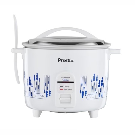 Preethi Glitter 1.8 litres Electric Rice Cooker with Rust Proof Body & Anodized Aluminium Pan 2 Preethi Glitter 1.8 litres Electric Rice Cooker with Rust Proof Body & Anodized Aluminium Pan