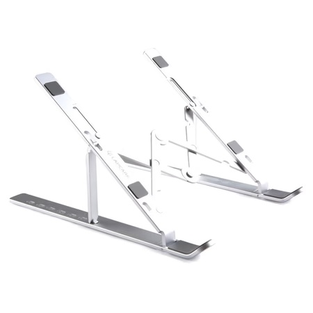 Lapcare LapGo LSE-044 Aluminium Laptop Stand with Pouch for Upto 39.62 cm (15.6 inch) Laptop, Silver