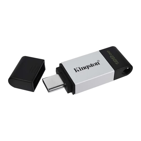 Kingston 128 GB USB Type-C DataTraveler 80 Flash Drive, DT80 4 Kingston 128 GB USB Type-C DataTraveler 80 Flash Drive, DT80
