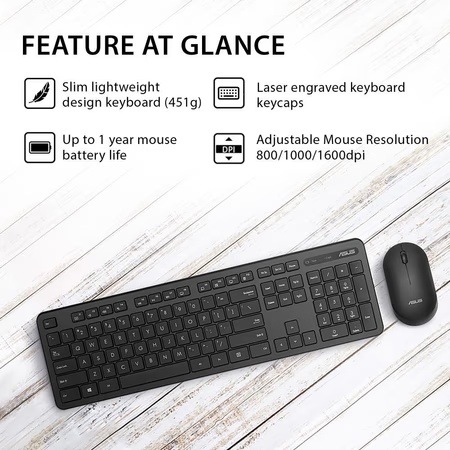Asus CW100 Wireless Mouse And Keyboard Combo