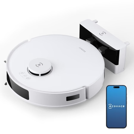Ecovacs N20 Pro Robotic Vacuum Cleaner, White