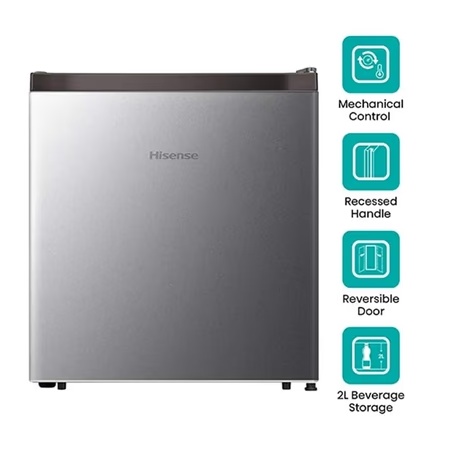 Hisense 45 litres 4 Star Single Door Refrigerator, Silver RR46D4SSN 8 Hisense 45 litres 4 Star Single Door Refrigerator, Silver RR46D4SSN