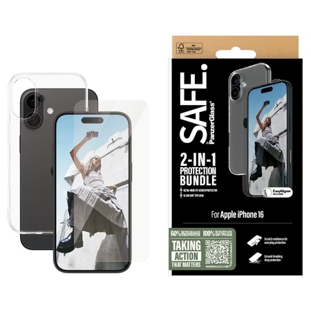 PanzerGlass Safe BSAFE95896 2-in-1 Protection Bundle for 15.49 cm (6.1 inch) iPhone