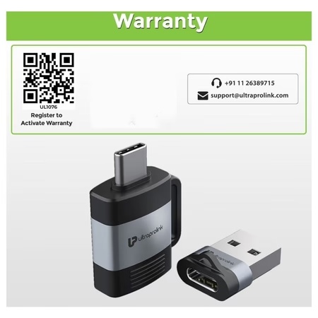 UltraProlink UL1076 USB Type C OTG to USB Type A Adapter with 3A Charge 7 UltraProlink UL1076 USB Type C OTG to USB Type A Adapter with 3A Charge