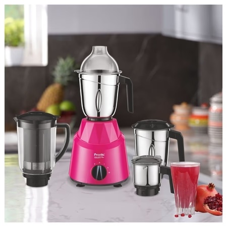 Preethi Galaxy Plus 750 Watt Mixer Grinder with 4 Stainless Steel Jar, Pink 7 Preethi Galaxy Plus 750 Watt Mixer Grinder with 4 Stainless Steel Jar, Pink