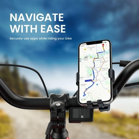 Portronics Mobike 4 Bike Mobile Holder, Black