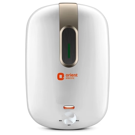 Orient 10 Litre New Glazio Storage Glassline Water Heater with Power Heating Indicator
