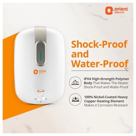 Orient 10 Litre New Glazio Storage Glassline Water Heater with Power Heating Indicator 3 Orient 10 Litre New Glazio Storage Glassline Water Heater with Power Heating Indicator