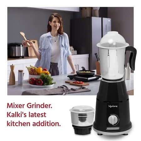 Lifelong Duos 500W 2 Jars Mixer Grinder, Overload Protection, Anti-Skid Feet,LLMG93, Black 7 Lifelong Duos 500W 2 Jars Mixer Grinder, Overload Protection, Anti-Skid Feet,LLMG93, Black