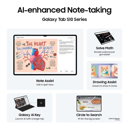 Samsung Tab S10U 37.08 cm (14.6 inch) WiFi + 5G Tablet with S-Pen, 12 GB RAM, 256 GB, Gray, X926BA 5 Samsung Tab S10U 37.08 cm (14.6 inch) WiFi + 5G Tablet with S-Pen, 12 GB RAM, 256 GB, Gray, X926BA
