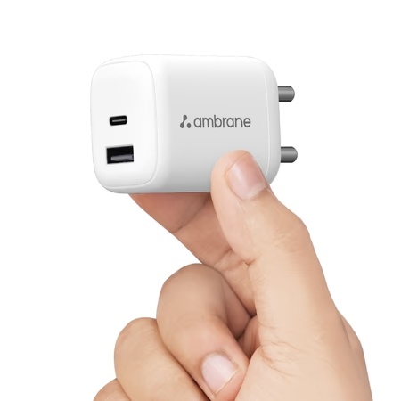 Ambrane Charge 45 Watt Wall Charger, White