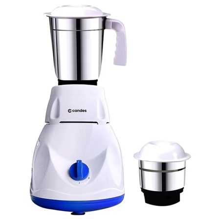 Candes Imperial 550W 2 Jars Mixer Grinder, White and Blue