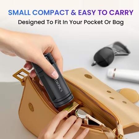 Portronics Mobot Mobile Holder Clip, Black